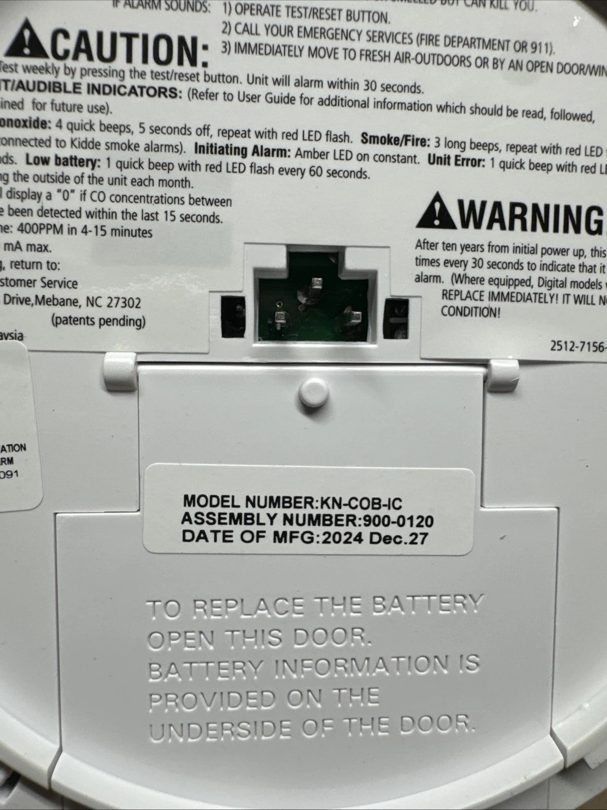 2 Pack Kidde Firex Hardwired Carbon Monoxide Detector w/LED, 9V Backup Battery