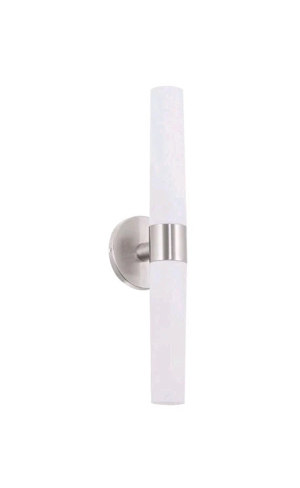 Kira Home Duo 21" Modern Wall Sconce with Frosted Opal Glass Shades for Bathr OB
