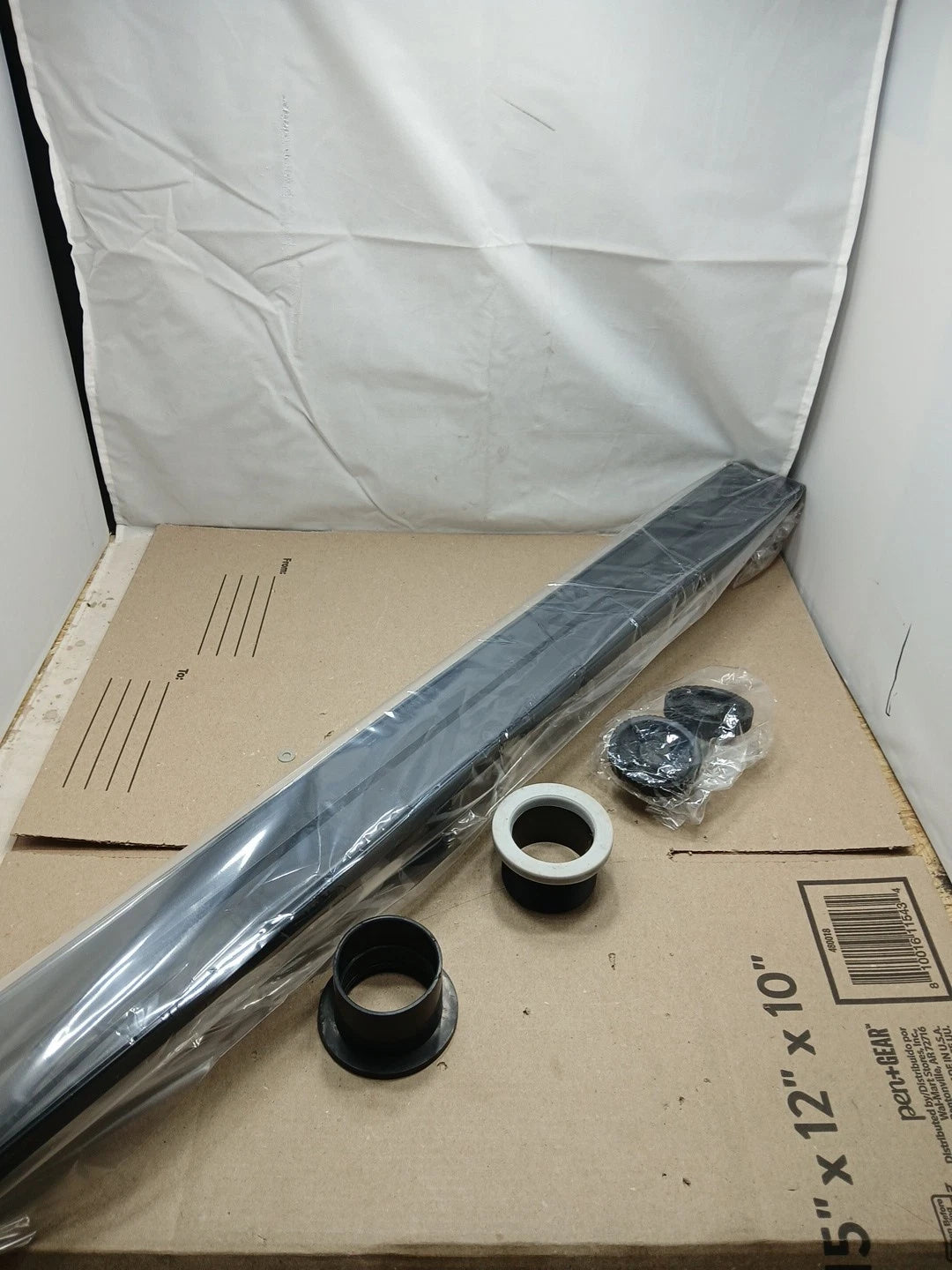 RAINLEX 36 in. Stainless Steel Linear Shower Drain with Square Pattern Drain