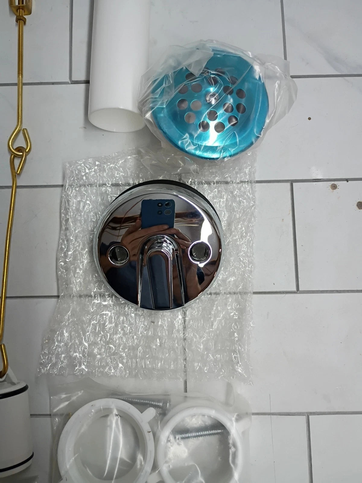Danco Trip Lever Tub Drain Kit Chrome 13"H x 6.25"W x 3.13"D 51932 New Open Box