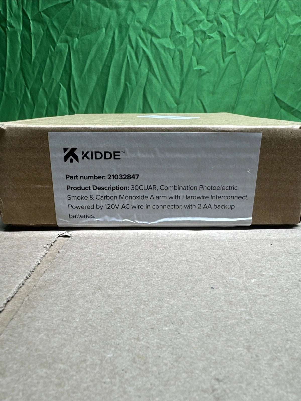 Kidde 21032847 White Hardwired Combination Carbon Monoxide & Smoke Alarm