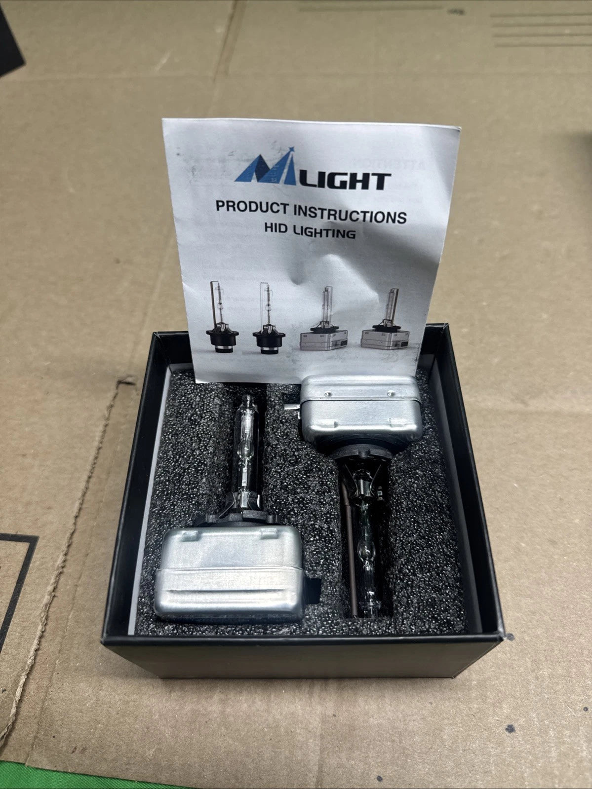 Nilight D3S HID Bulb 6000K Diamond White D3S HID Headlight Bulbs High Low Beam