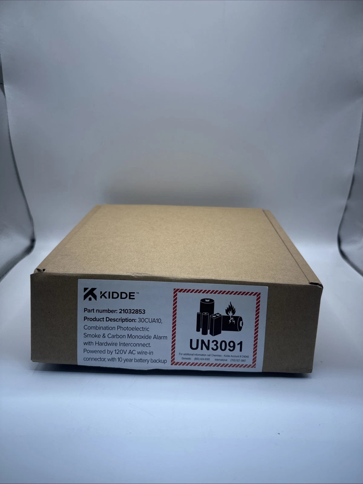 Kidde Combination Photoelectric Smoke & Carbon Monoxide Alarm 30CUA10