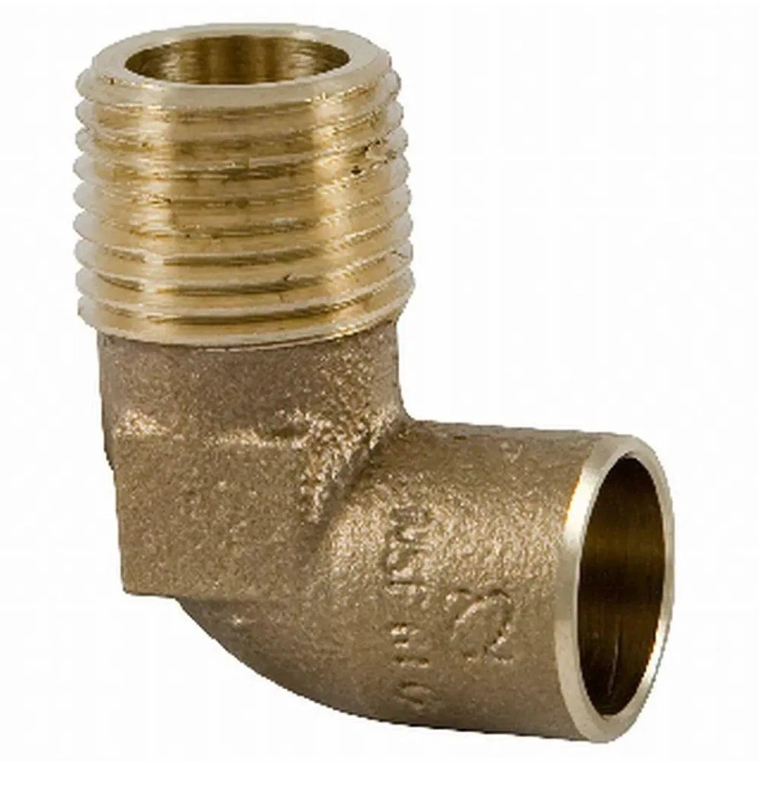 Lot Of 21 Everbilt 90 Degree Elbow Forged Bronze 1/2" C x M C707-4-LF