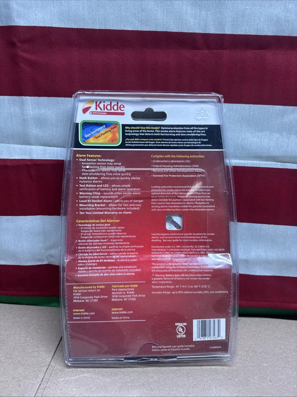 Kidde PI9010 Smoke Dual Sensor Alarm Detector Battery Operated (Factory Sealed)