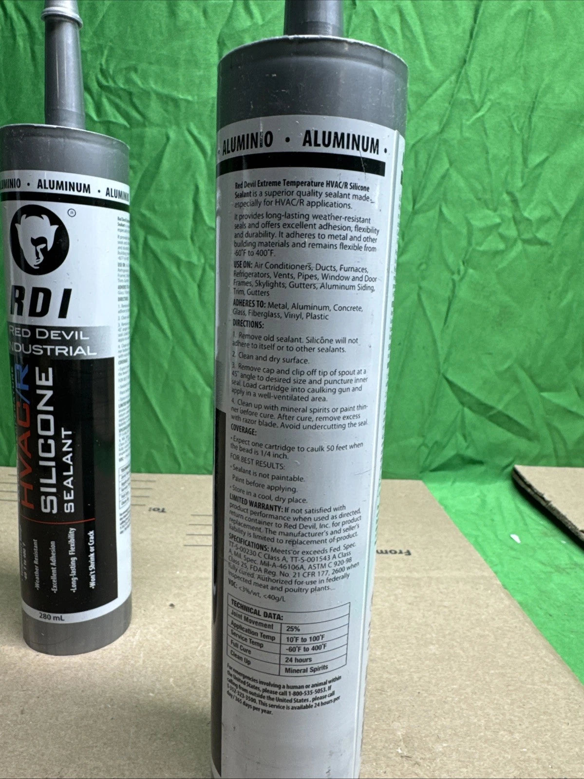2pack Red Devil Extreme Temperature Sealant For Hvac R Weather Resistant
