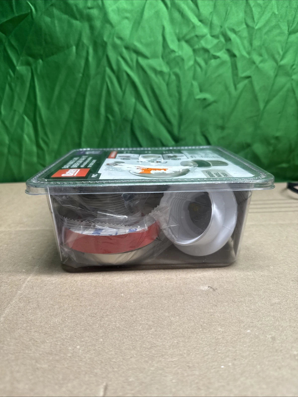 Oatey Touch Toe Sch. 40 PVC Bath Waste Half Drain Kit in Brushed Nickel