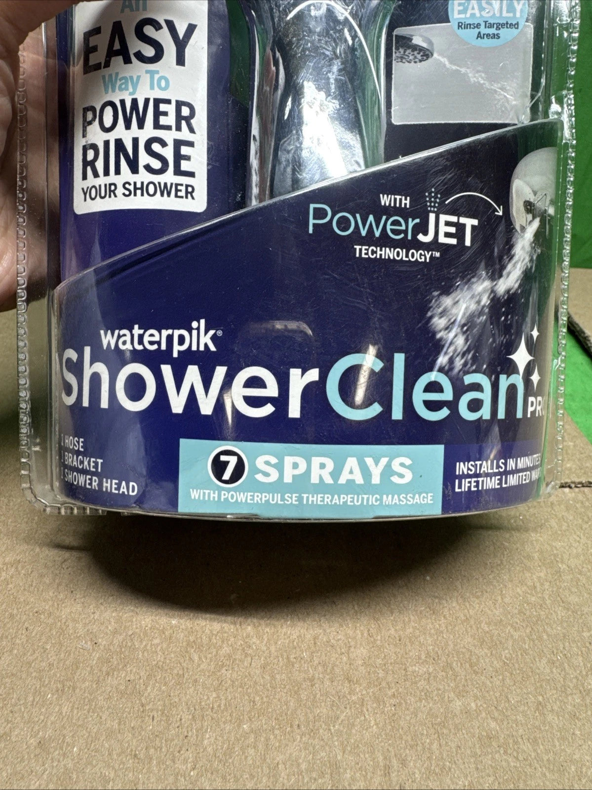 7-Spray Patterns w/ 1.8 GPM 4.75" Wall Mount Adjust Handheld Shower Head, Chrome
