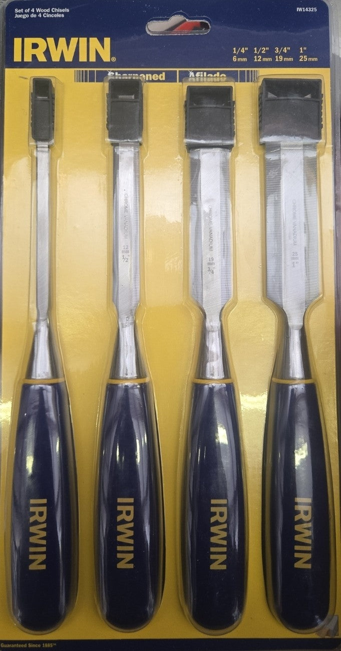 Set Of 4 Wood Chisels IRWIN