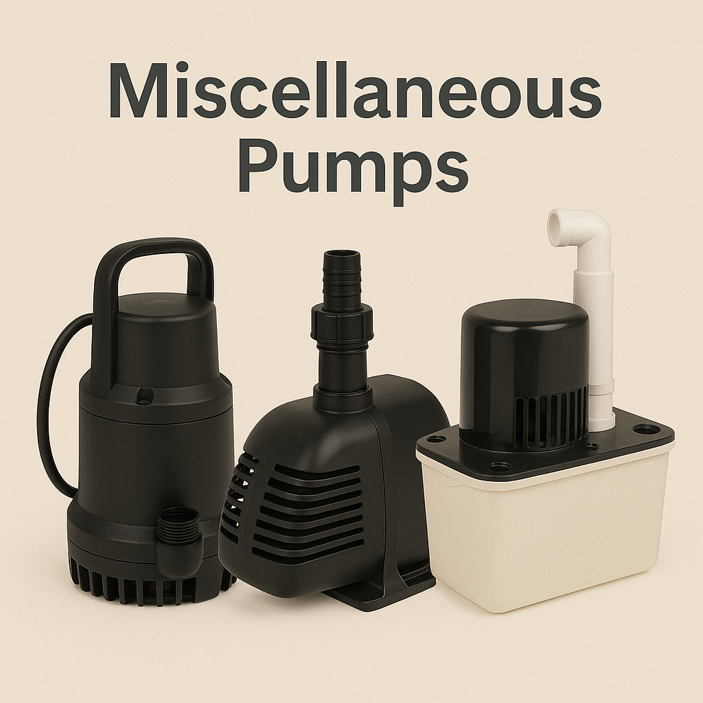 Miscellaneous Pumps – Utility, HVAC, Pond & Specialty Pumps at Closeout Prices