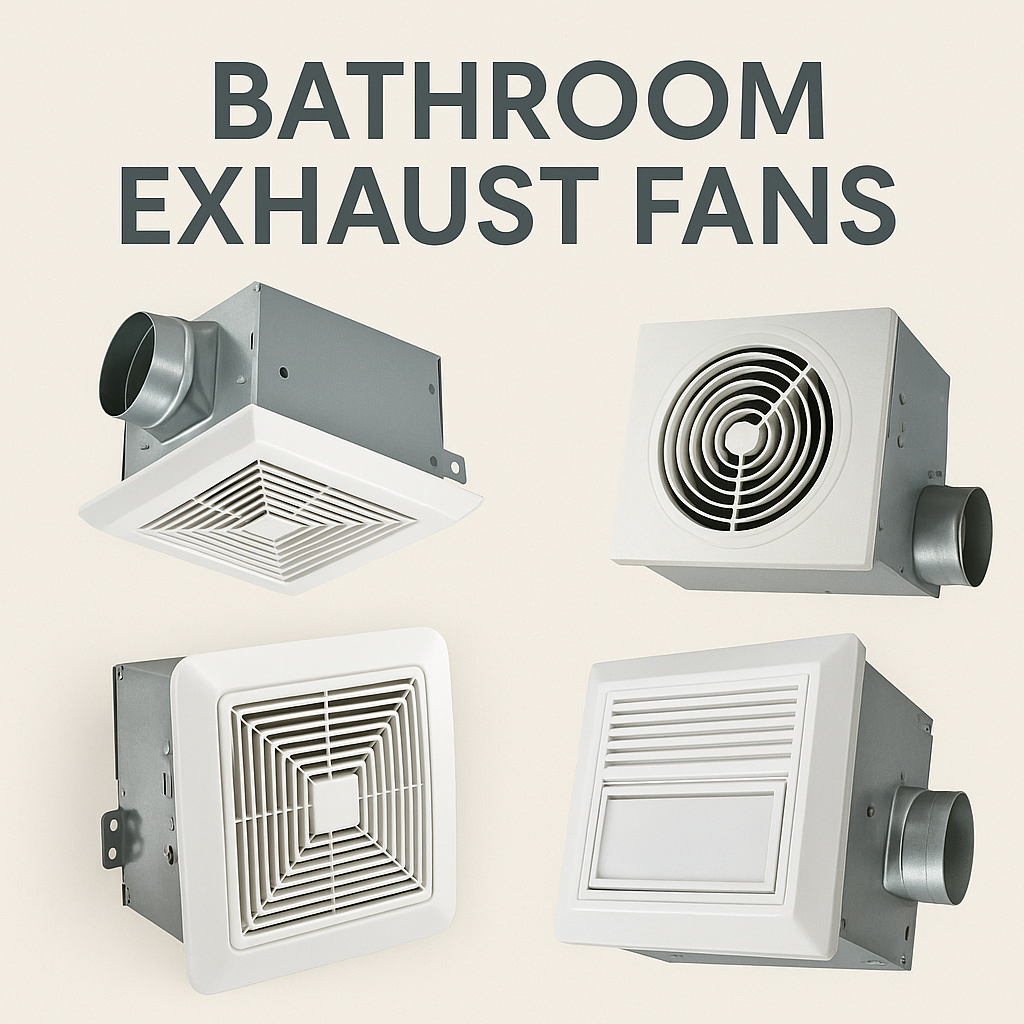 Bathroom Exhaust Fans – Ventilation, Humidity Control & Quiet Fan Solutions