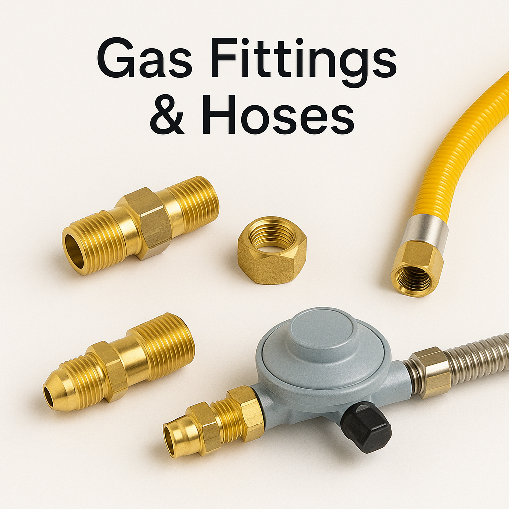 Gas Fittings & Hoses – Connectors, Adapters, Regulators & Flexible Gas Lines