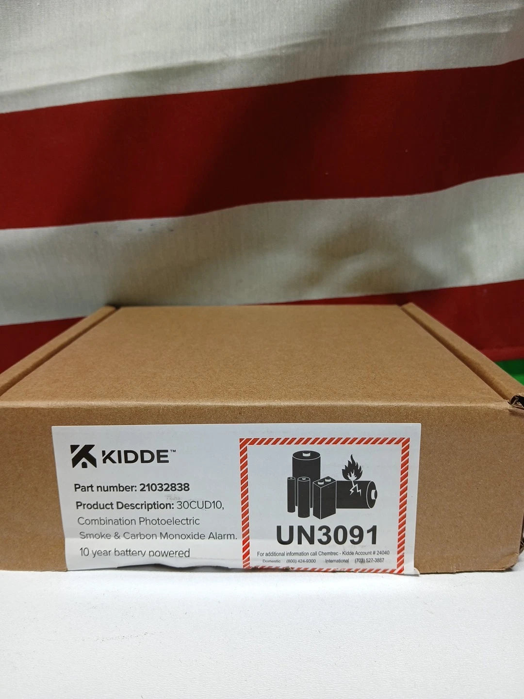 Kidde Smoke & CO Detector 10-Year Battery LED Warning Indicators 30CUD10.