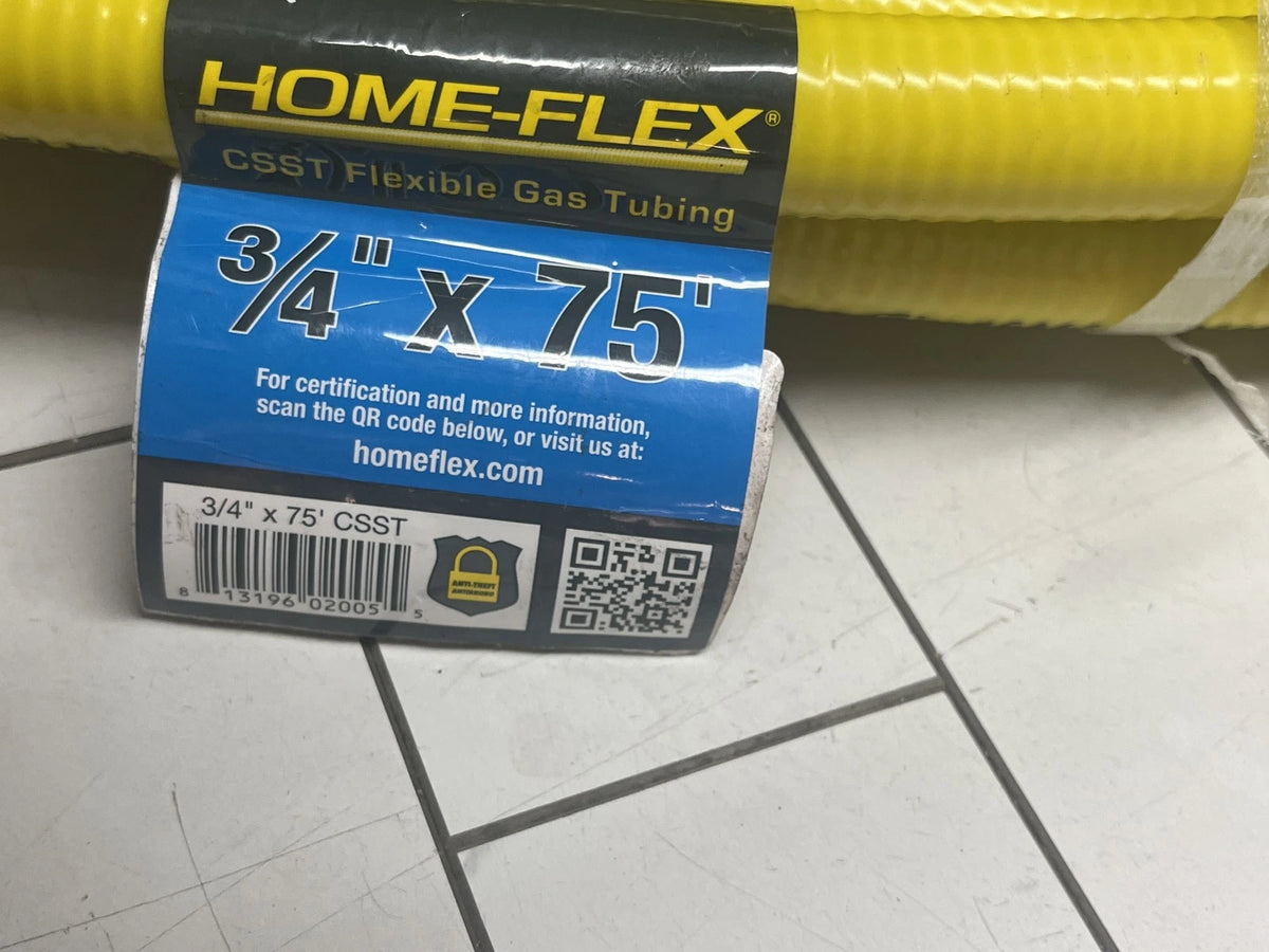 HOME-FLEX 11-00775 3/4 IN. CSST X 75 FT. CORRUGATED STAINLESS STEEL TUBING