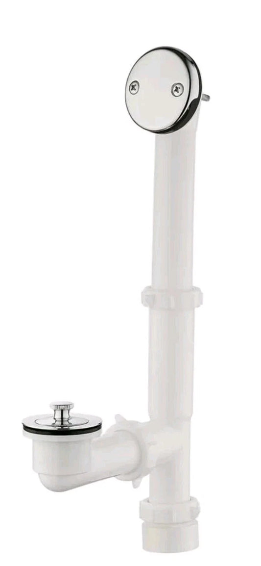 Everbilt Twist and Close 1-1/2 in. Schedule 40 White PVC Pipe Bath Waste