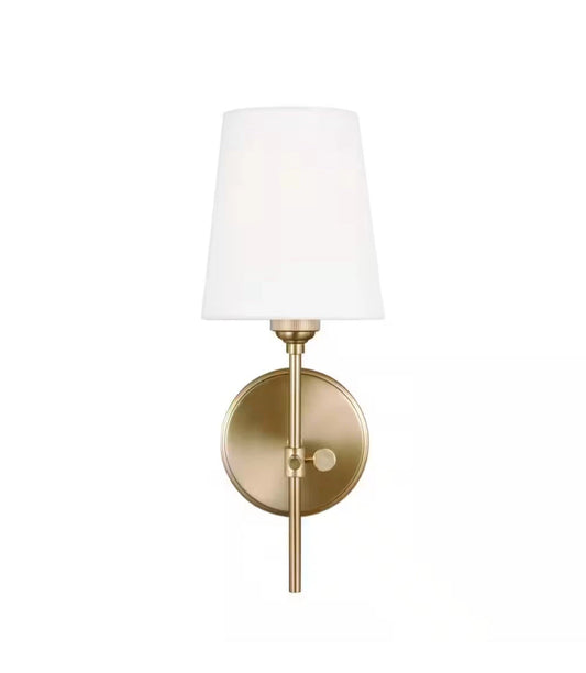 Generation Lighting 1-Light Baker Bath Fixture Wall Lamp Satin Brass 4187201-...