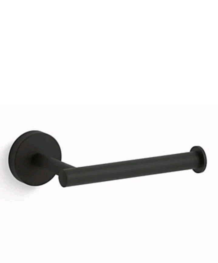 Kohler Elate Wall Mounted Euro Toilet Roll Holder 27292-BL, Matte Black Ob