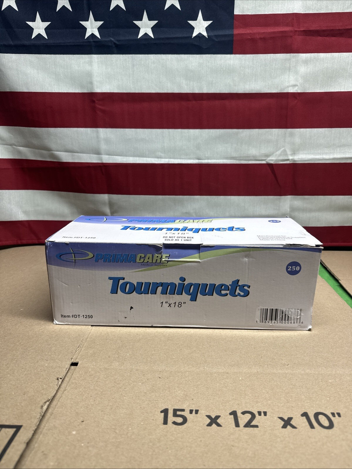 Primacare DT-1250 Pack of 250 First Aid Disposable Tourniquets