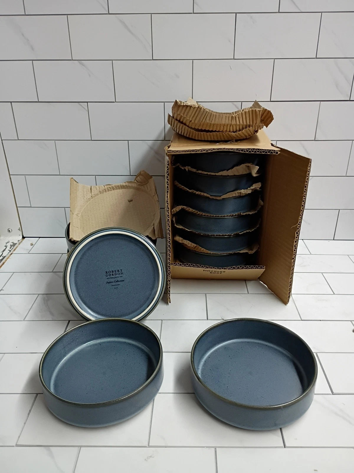 Lot of 12 Steelite International 6124RG094 Stack Bowl 6 1/4"x 1 3/4" 17oz Storm