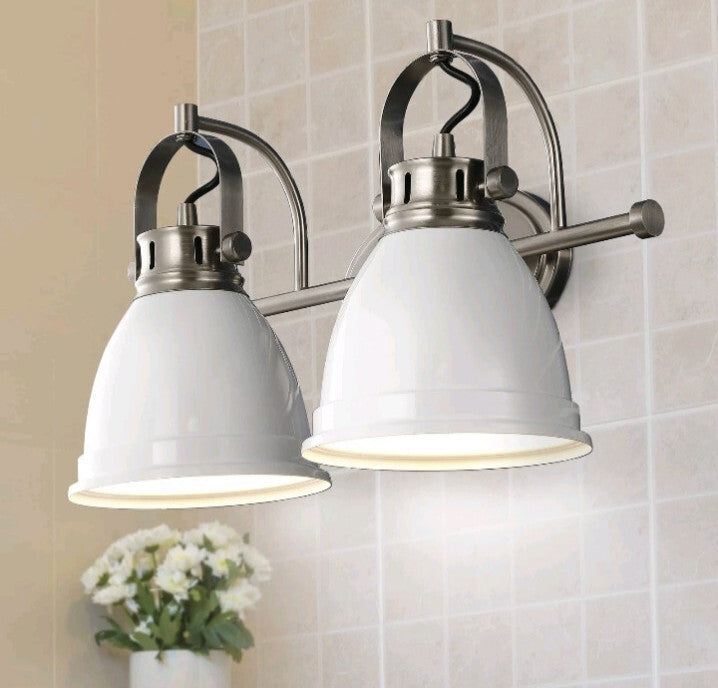 JONATHAN Y Lighting JYL1115 Phineas 2 Light 16"W LED Vanity Light - White OB