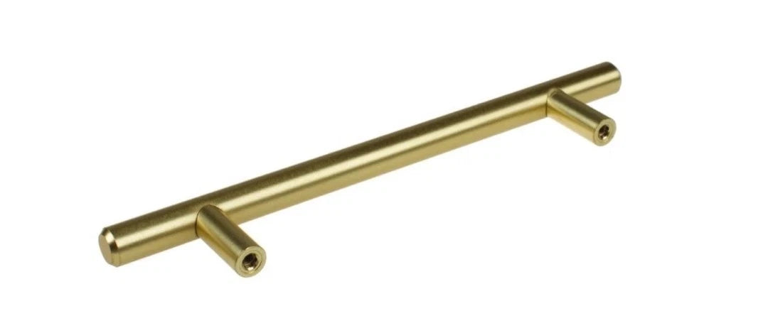 30 Pck GLIDERITE 5 in. C-to-C Satin Gold Solid Handle Bar Cabinet Drawer New