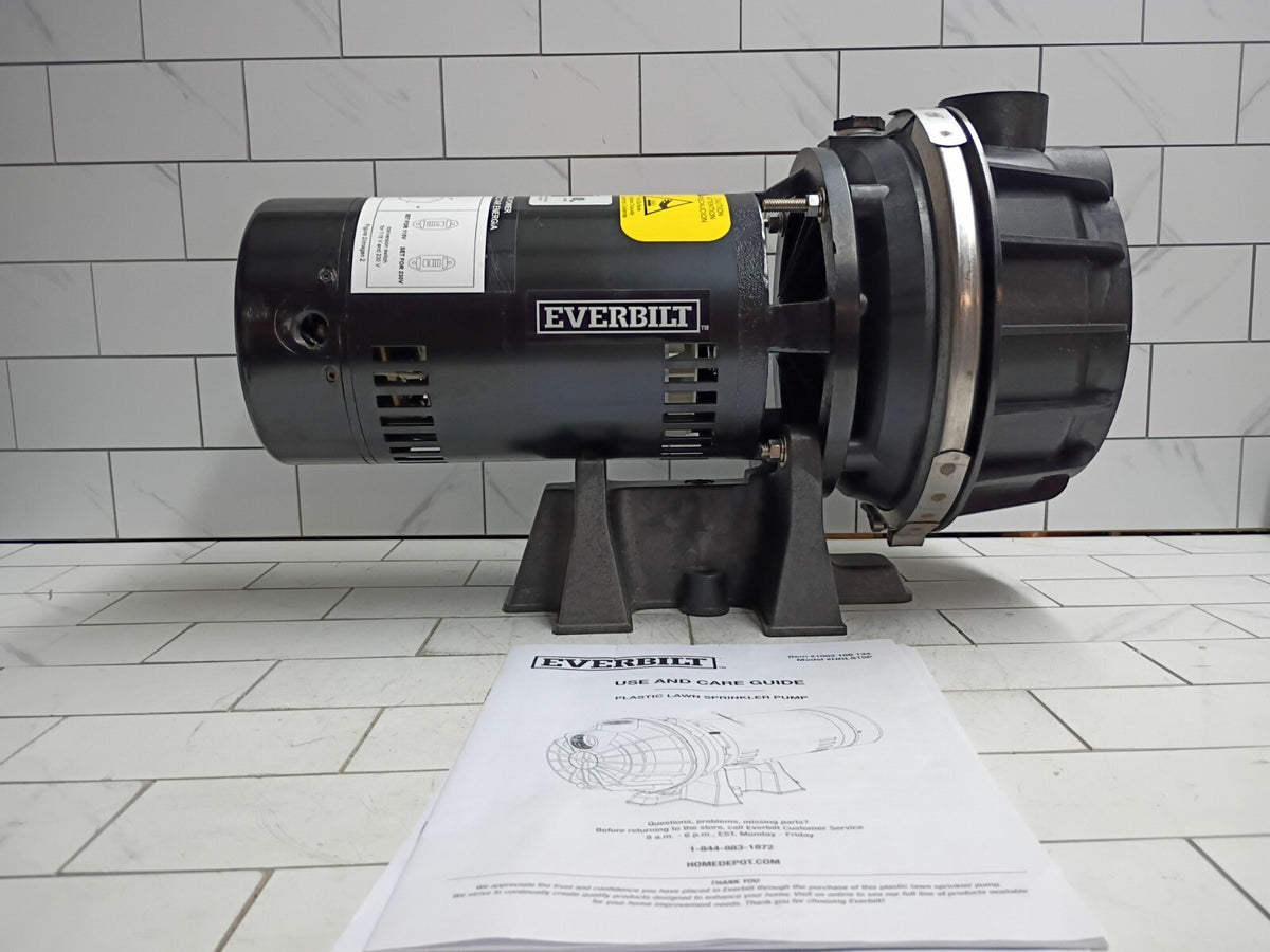 Everbilt HDLS15P, Lawn Irrigation Pump Plastic 1-1/2HP 52-GPM NEW OPEN BOX