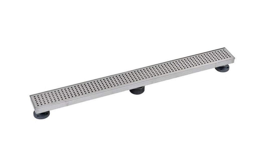 Oatey Designline 32 in Stainless Steel Linear Shower Drain & Square Cover