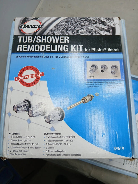(1) PK Danco 39619Tub/Shower Remodeling Kit for Pfister - CHROME NEW Open Box