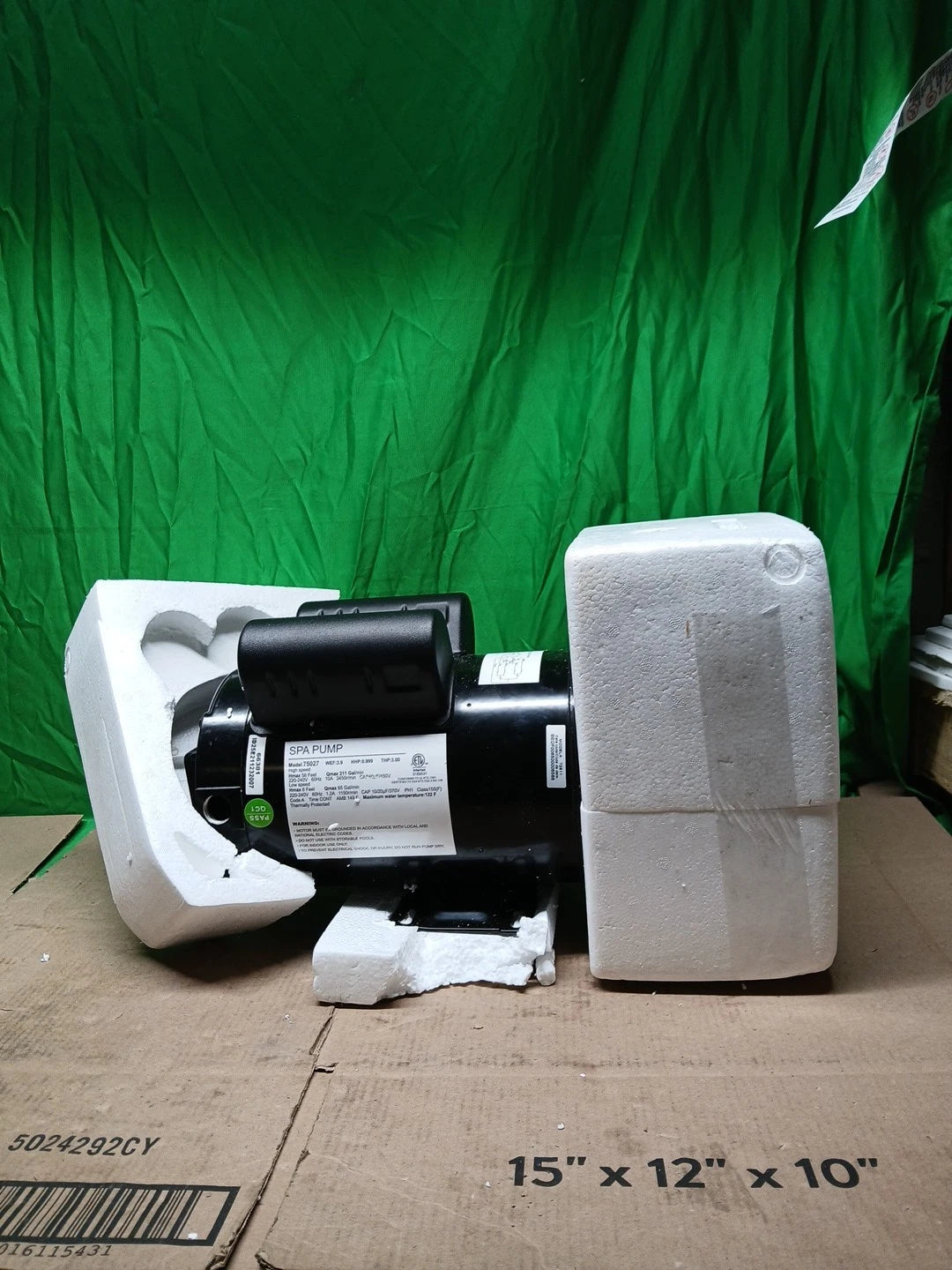 XtremepowerUS 3.0HP High Flow 230 Volt Spa Pump Side Discharge Pump 2" Intake...
