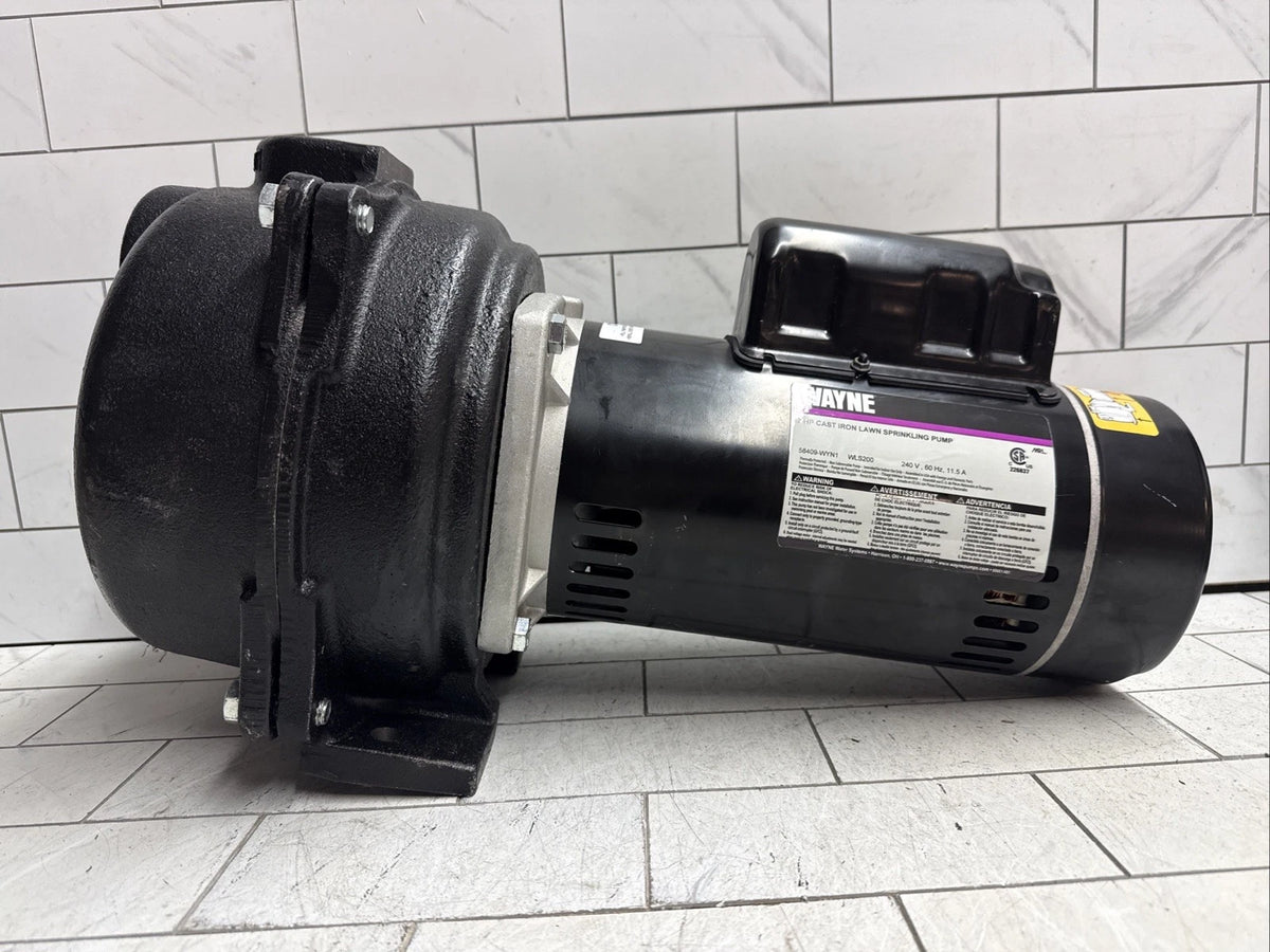 Wayne WLS200, 2 HP Permanent Lawn Irrigation Sprinkler Pump 240V Open Box
