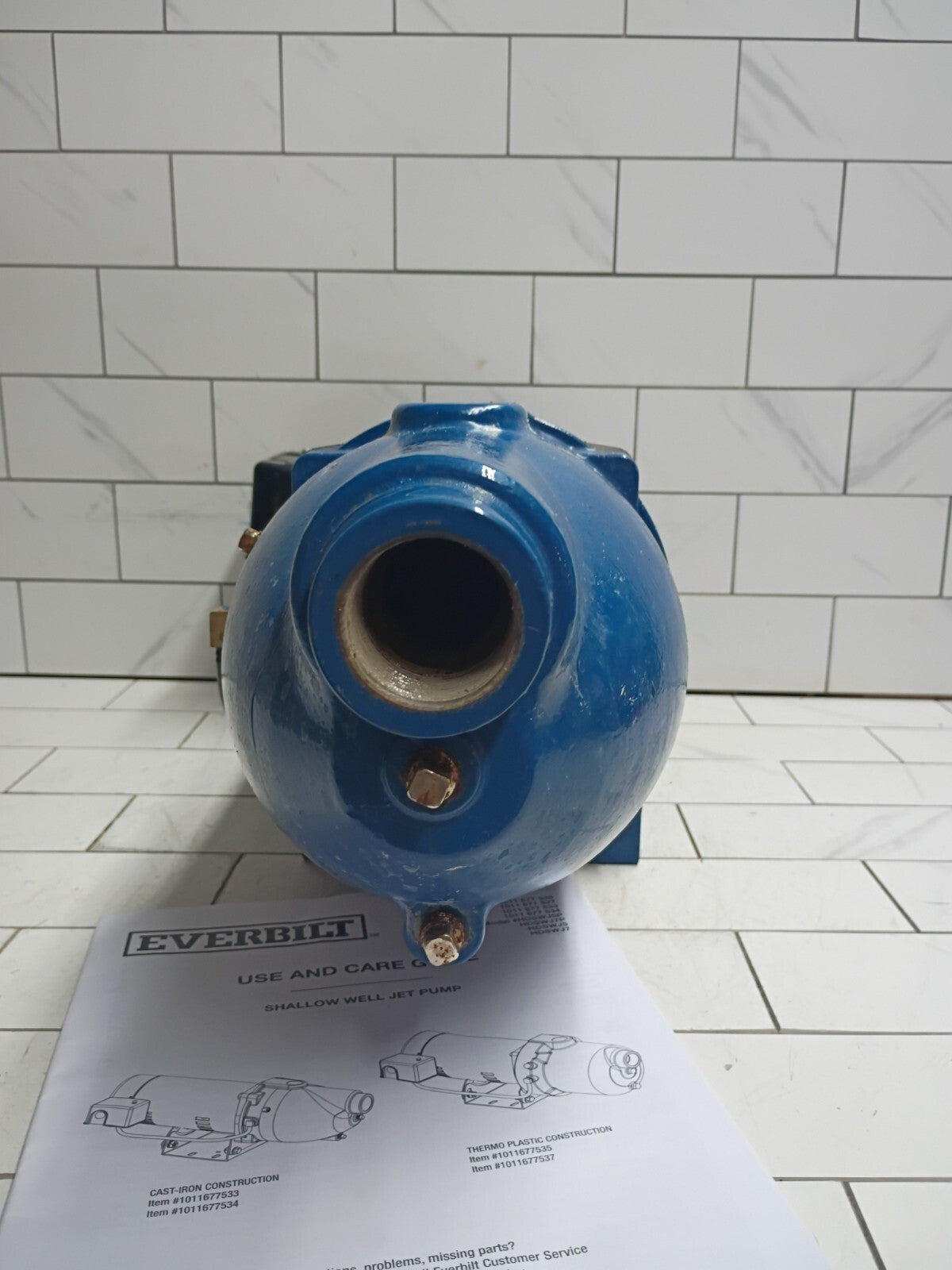 Everbilt HDSWJ7 3/4 HP Cast Iron Shallow Well Jet Pump *For Parts *