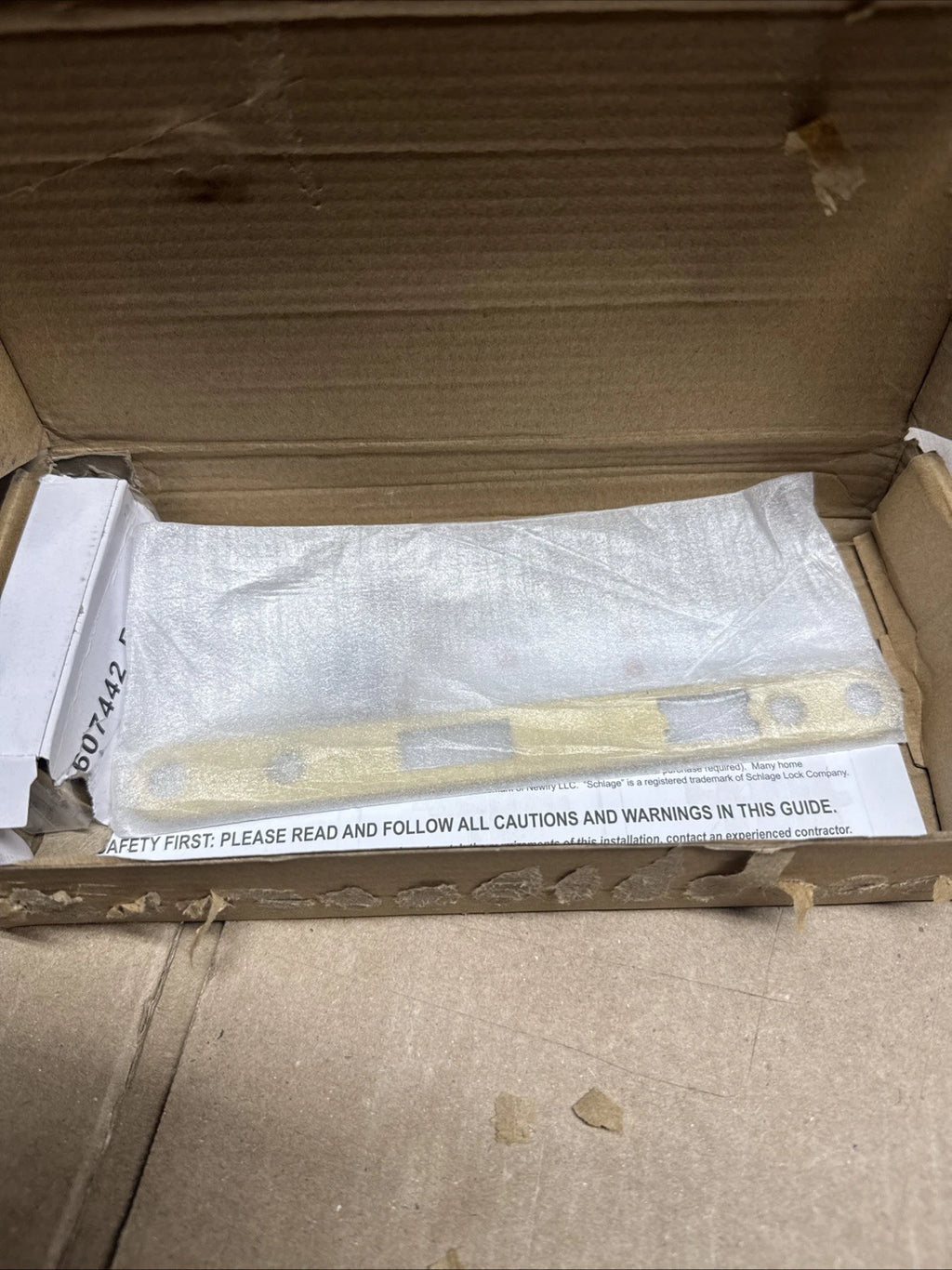 ANDERSEN Storm Door Handle Set Brushed French Gold Modern Handle Set - 93170,