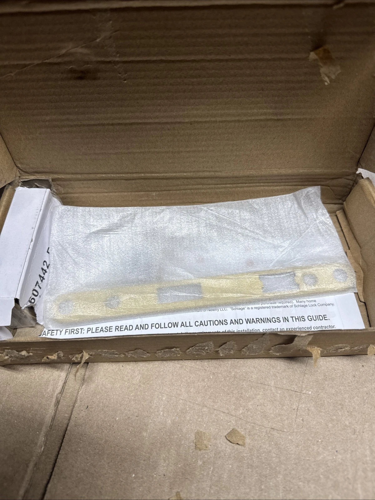 ANDERSEN Storm Door Handle Set Brushed French Gold Modern Handle Set - 93170,