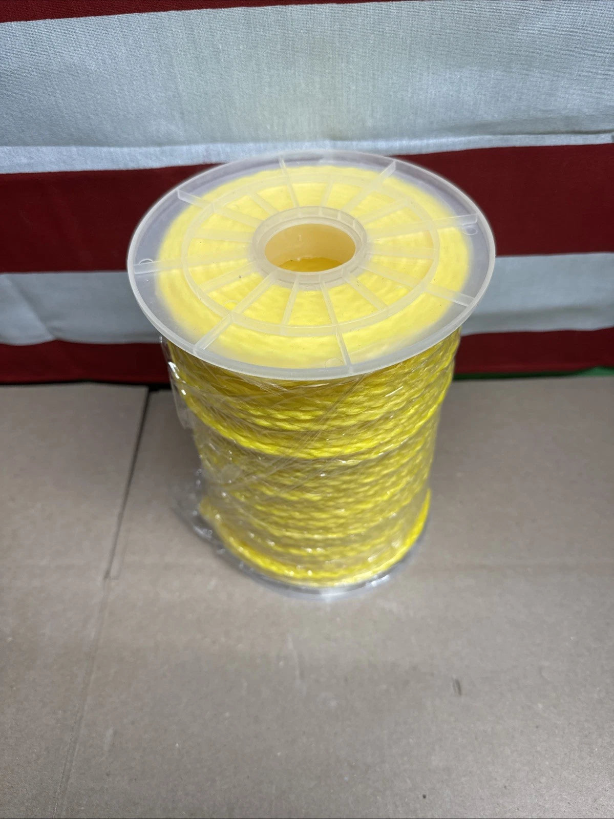 T.W Evans Cordage 27-301 1/4-Inch by 250-Feet Hollow Braid Polypro Rope, Yellow