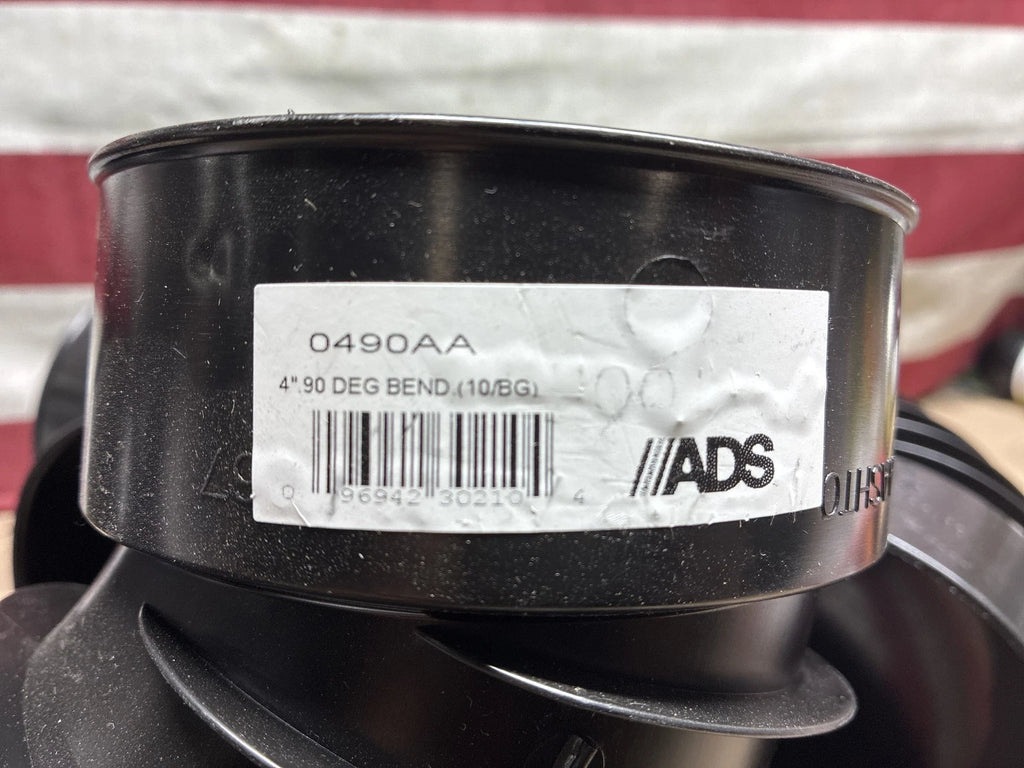 5-PK ADS 0490AA Black Polyethylene Underground Rated 90 Deg. Elbow 4x4