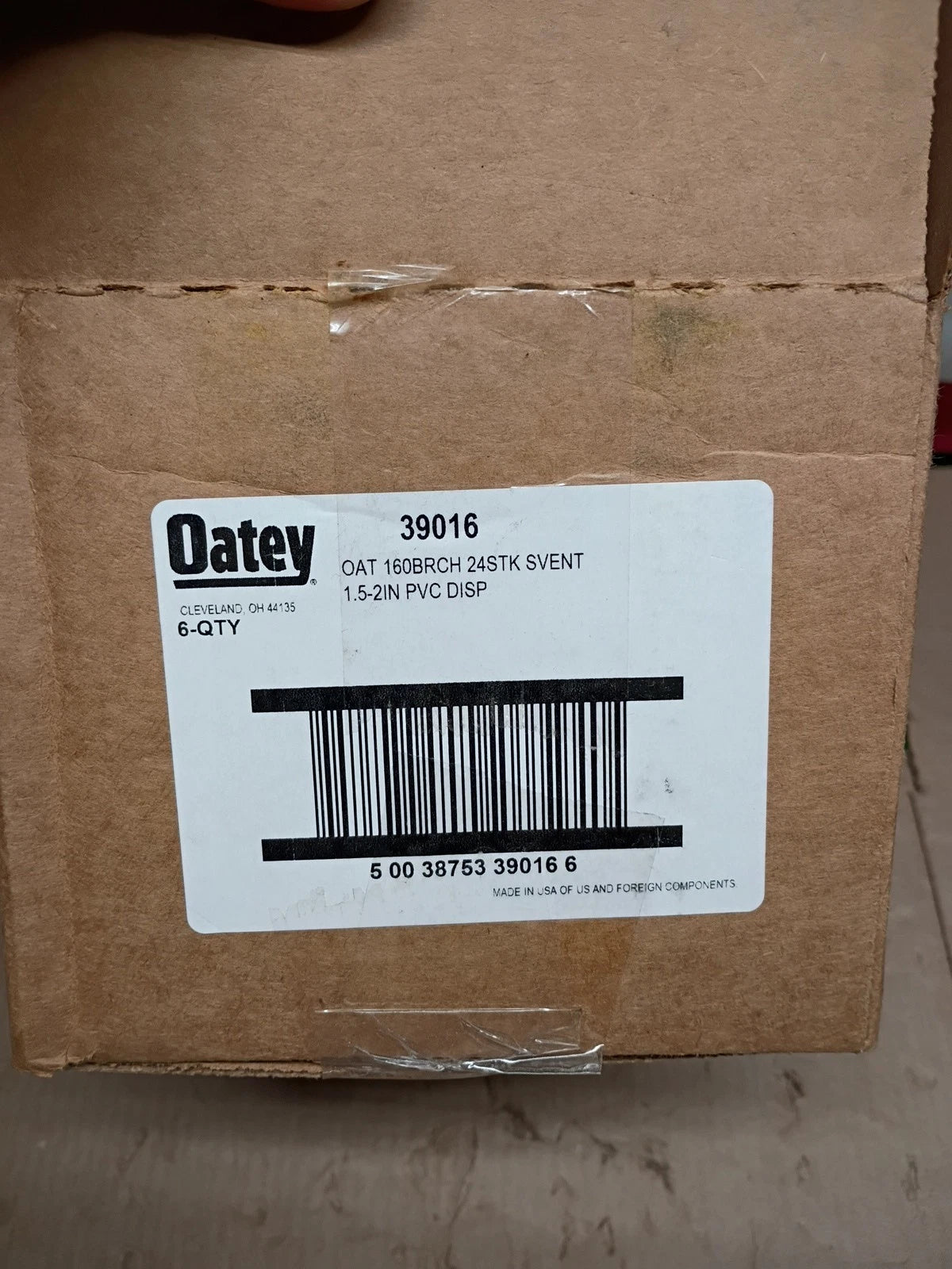 (Lot Of 6) Oatey 39016 Sure-Vent Air Admittance Valve 1.5-2" PVC
