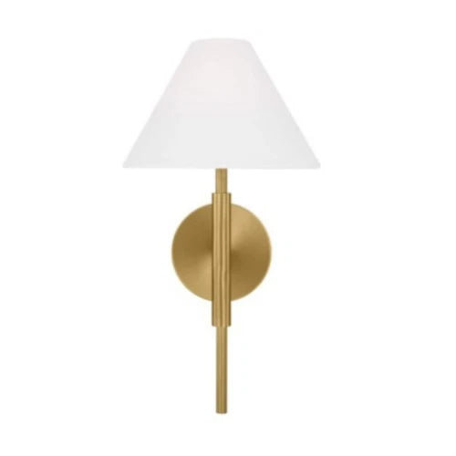 Visual Comfort DJW1011SB Porteau 1-Light Medium Sconce - Satin Brass Open Box