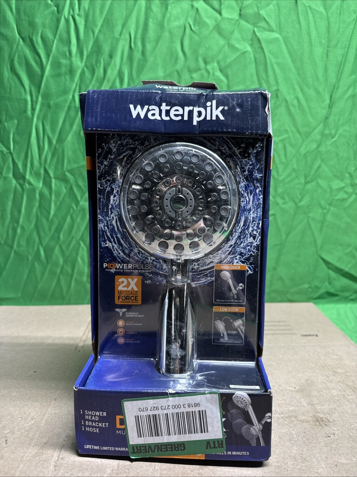 NOB Dualdock Multi-height 7spray wallmount handheld showerhead