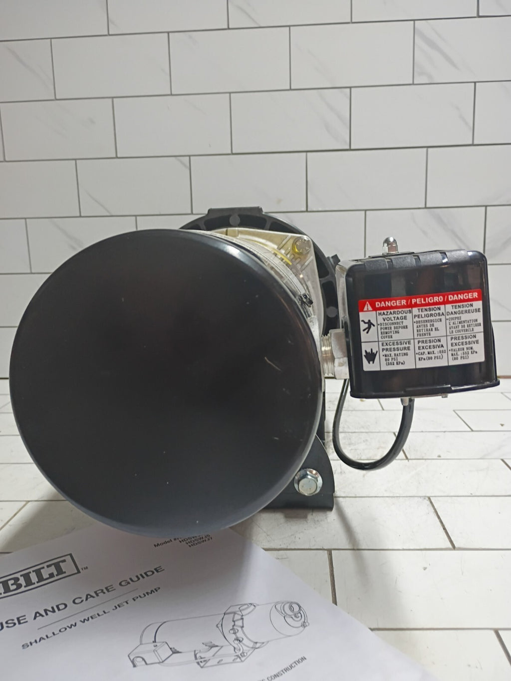 Everbilt HDSWH5P 1/2 HP Plastic Shallow Well Jet Pump New Open Box