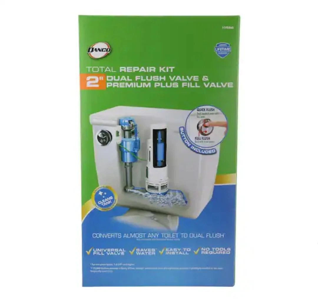 2PK Danco HyrdroRight Universal Water-Saving Toilet Repair Kit White HYR460 NOB