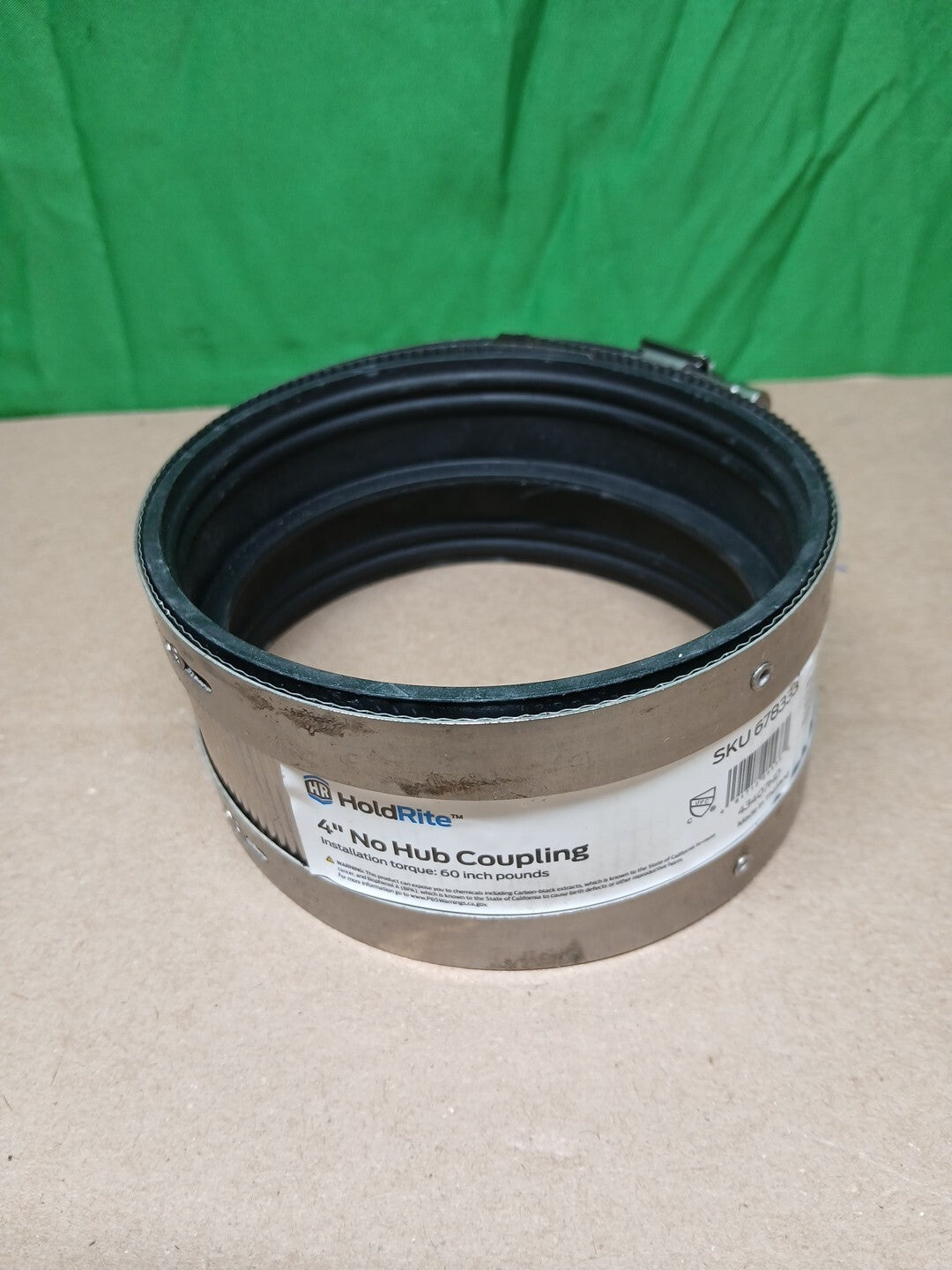 12pck Eastman Holdrite No Hub Coupling Neoprene 4" 43407HD NEW OPEN BOX