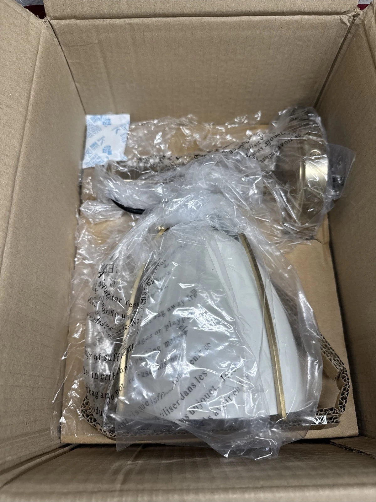 Sean Lavin Norman 1-Light Satin Brass Wall Sconce White 4151801-848