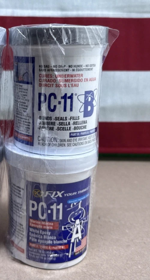2 Pack A and B Protective Coating Putty PC-11 Lb Wht Epoxy (160114) , White