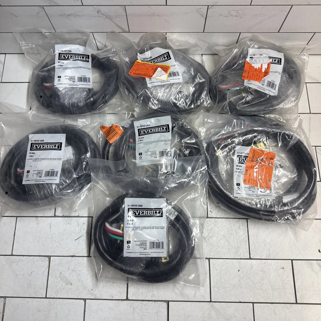 7-PACK Everbilt 61255HD Dryer Plug 4 Wire Electric 30 Amp Genuine OEM