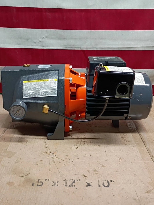 Leo UJm75-1, 3/4 HP 115/230-Volt Cast Iron Shallow Well Jet Pump, Open Box,