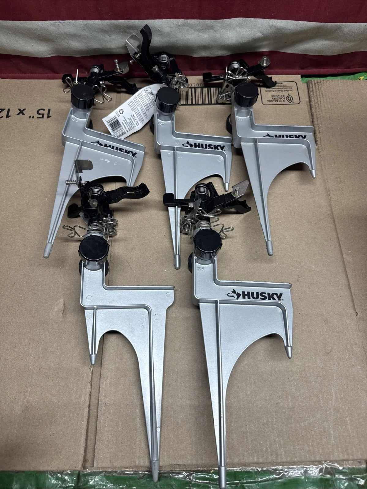 5PK Husky Durable Impact Step On Spike Sprinkler Up to 40 ft. Zinc 1009 951 214