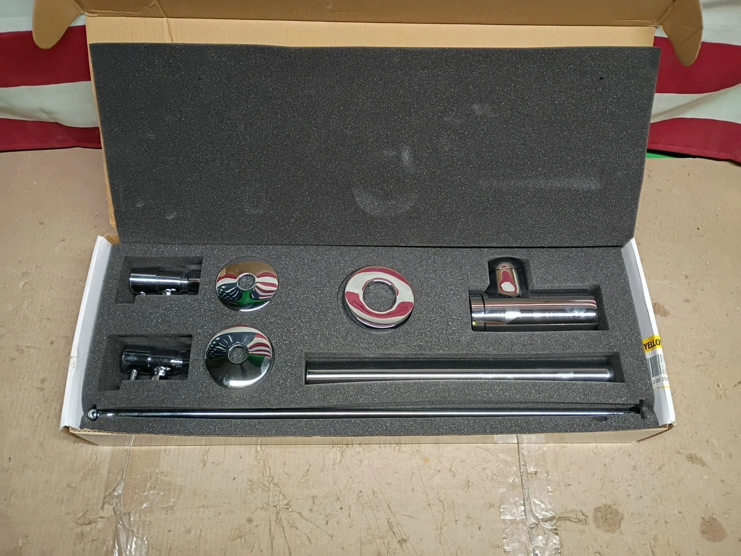 Westbrass D1438QRL-26 Pedestal Sink Lavatory Supply Line Kit with Qubic Bottl...