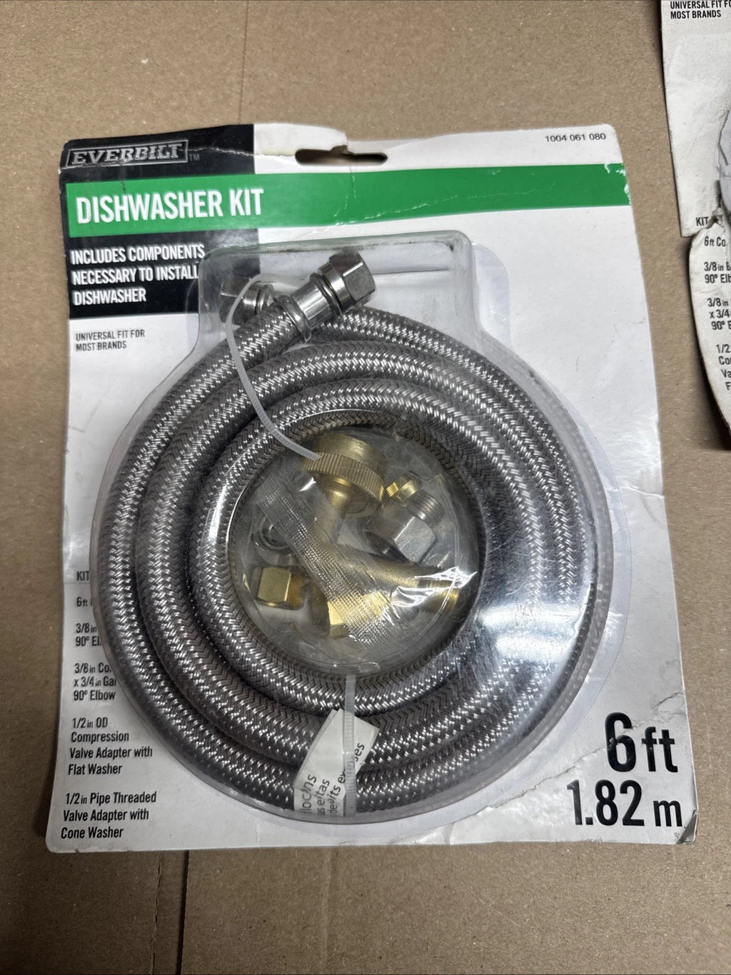 Lot Of 3 Everbilt Dishwasher Installation Kit 6-ft 98254