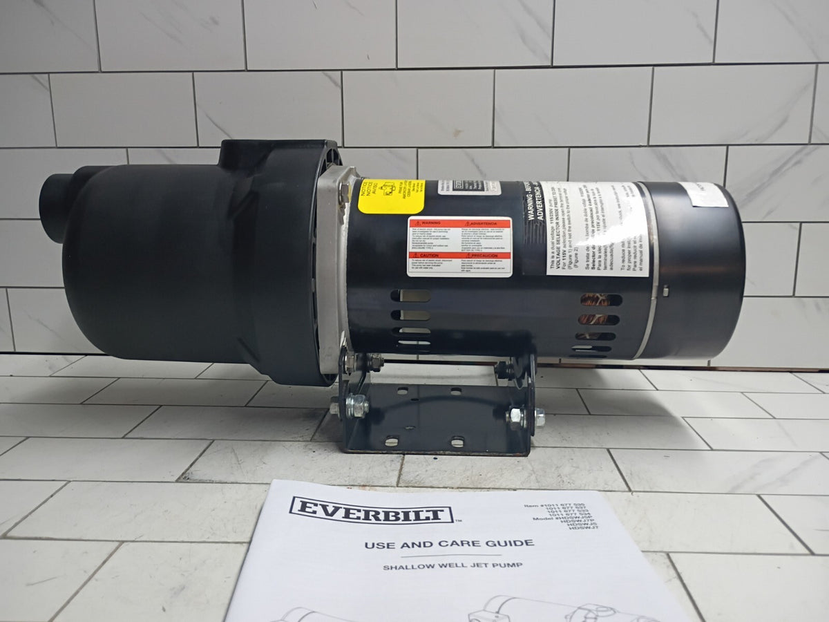 Everbilt HDSWJ5P 1/2 HP Plastic Shallow Well Jet Pump New Open Box