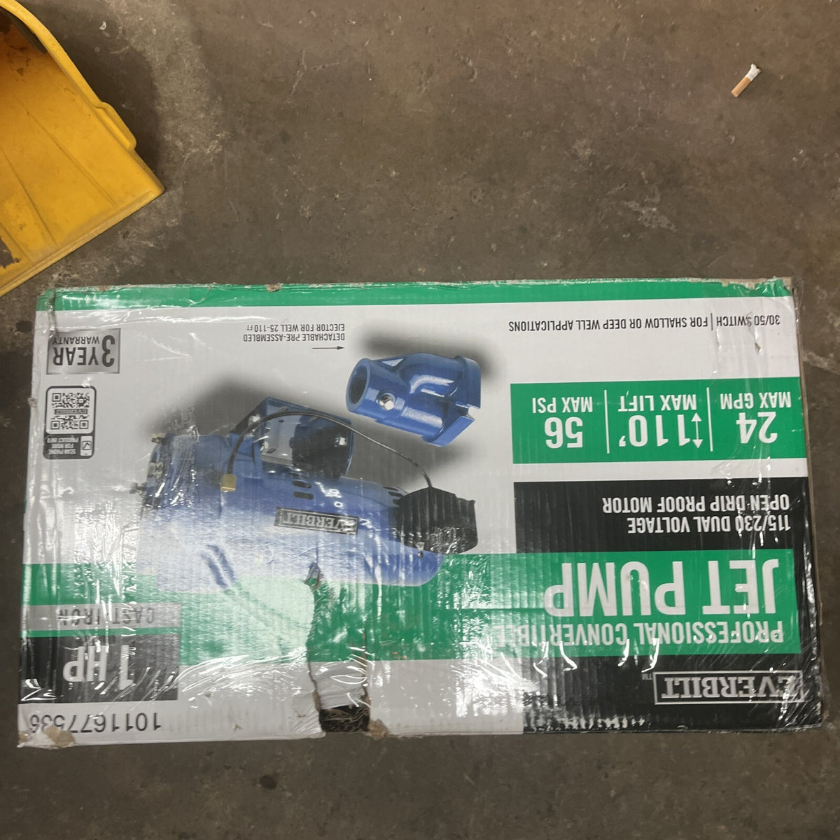 Everbilt HDCWJ10, 1 HP 115/230 Volt Professional Convertible Jet Pump PARTS ONLY